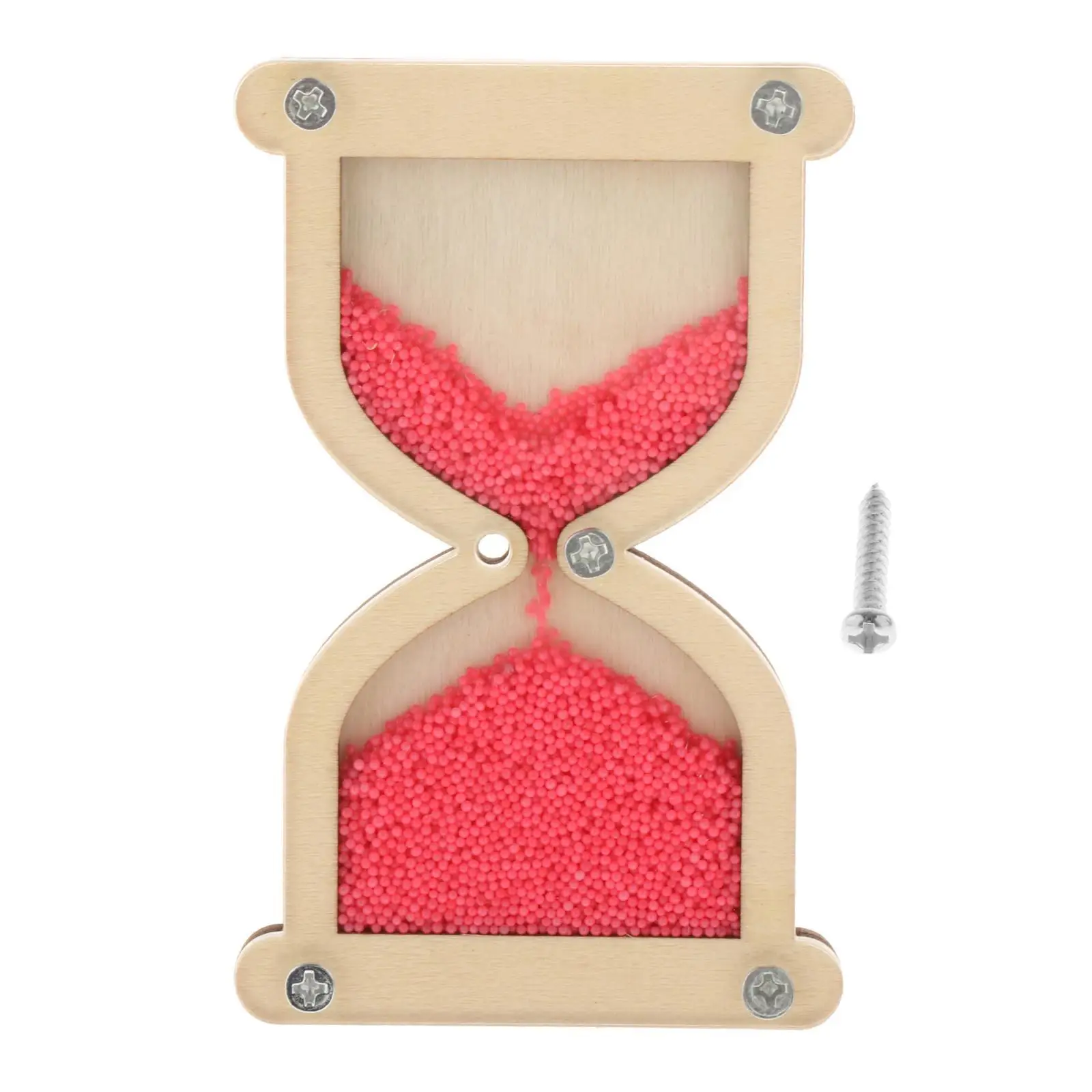 مجموعة ألعاب تعليمية خشبية مشغولة من الزجاج الرملي للأطفال من عمر 3 سنوات