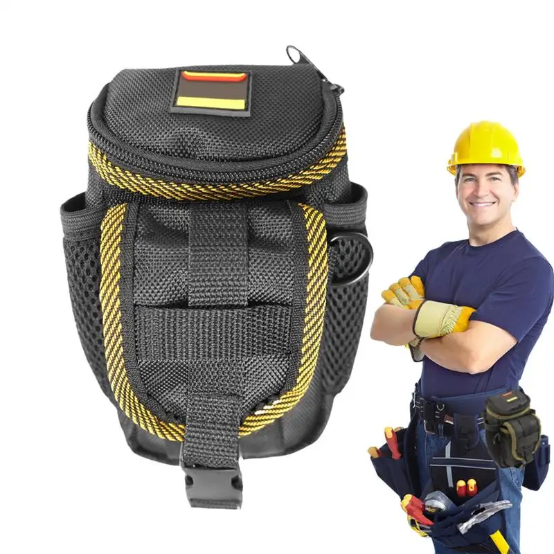 

Electrical Tool Pouch Utility Pouch Tool Belt Holster Phone Holder Small Oxford Cloth Storage Organizer With Multiple Pockets