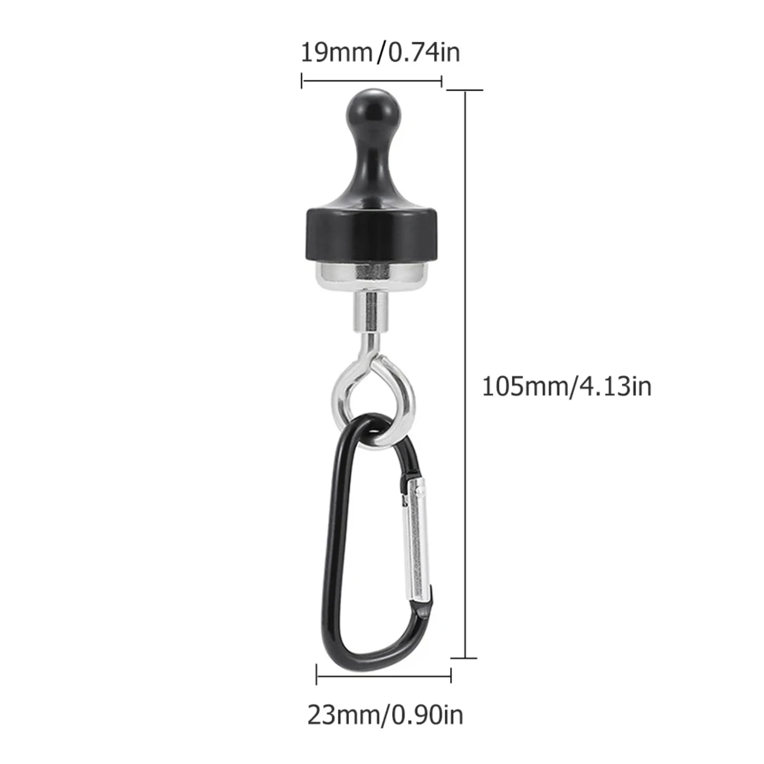 5-10PCS Strong   Multipurpose Outdoor Tent Camping Light Hook Magnet Bearing Hanger D Type Mountaineering Buckle