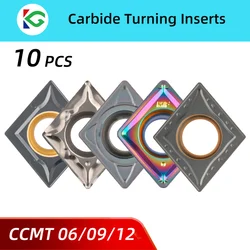 CCMT 060204 CCMT09T304 VP15TF CCMT09T308, insert en métal dur pour tournage de plaques d'insertion en carbure de tour CCMT060204 09T304 09T308