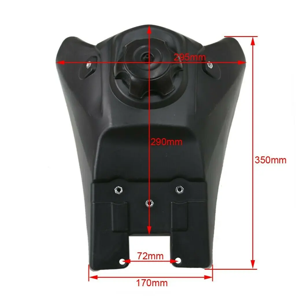 Motorcycle Plastic Petrol Fuel Gas Tank For Yamaha TTR110 Style PIT Trail Dirt Bike SSR170