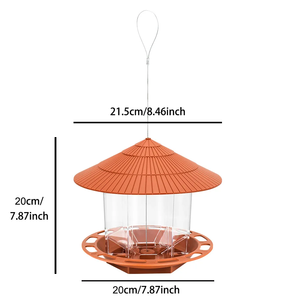 1 PC Bird Feeder Automatic Foot Feeding Tool Outdoor Bird Feeder Hanging Nut Multiple Hole Dispenser Holder Food Container