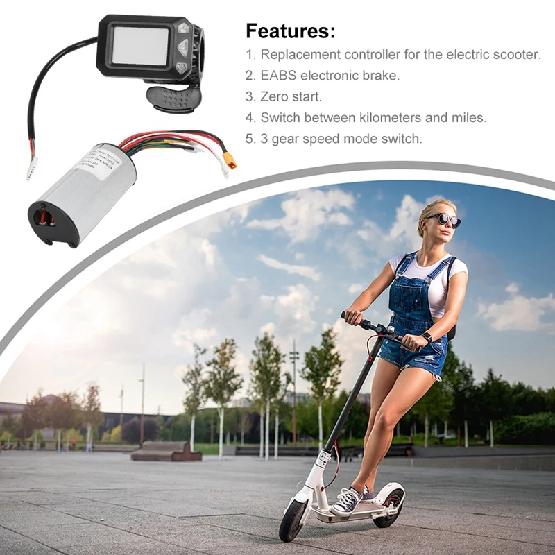 36V Electric Scooter Controller+LCD Display+Brake+Extension Cable Motor Controller Electric Scooter Accessories