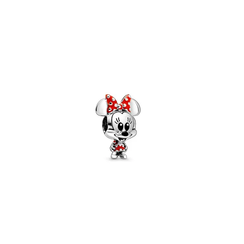 Disney Character Alloy Beaded Cartoon Mickey Minnie Stitch DIY Bracelet Keychain Decoration Backpack Pendant Cute Accessories