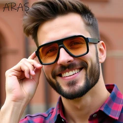 Oversized Square Sunglasses Men Women 2026 Luxury Brand Trendy Big Frame Vintage Shades Fashion Outdoor Driving Eyewear UV400