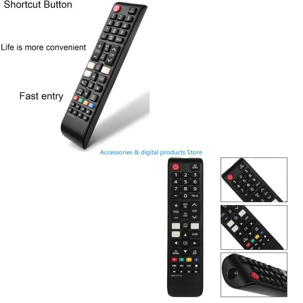77JD Remote Control for TVs Series 4K 8K LED LCD HDTV, TVs Remote Controls with Quick App Buttons