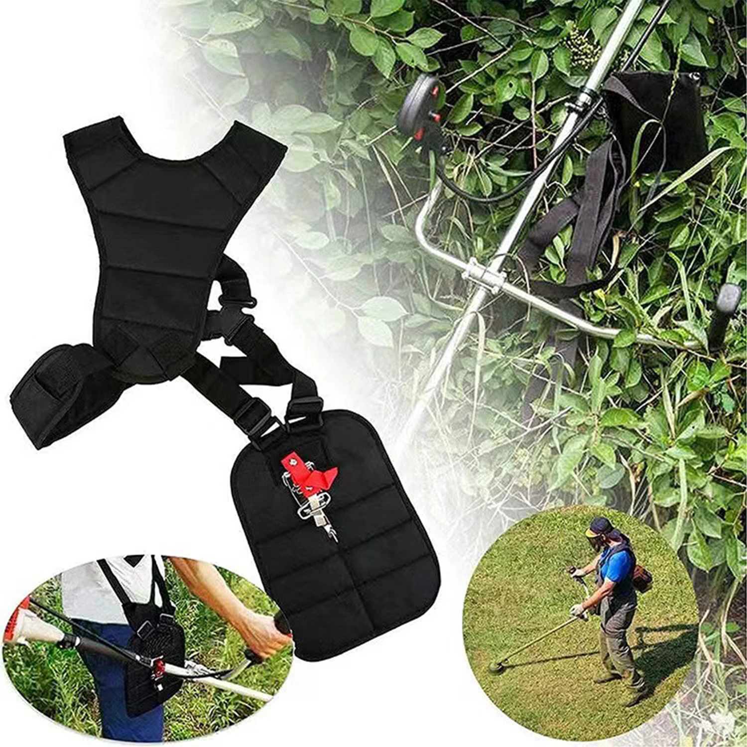 Harness Strap Belt Lawn Mower Power Pruner Double Trimmer Shoulder Adjusted Band For Brush Cutter & Trimmer Garden
