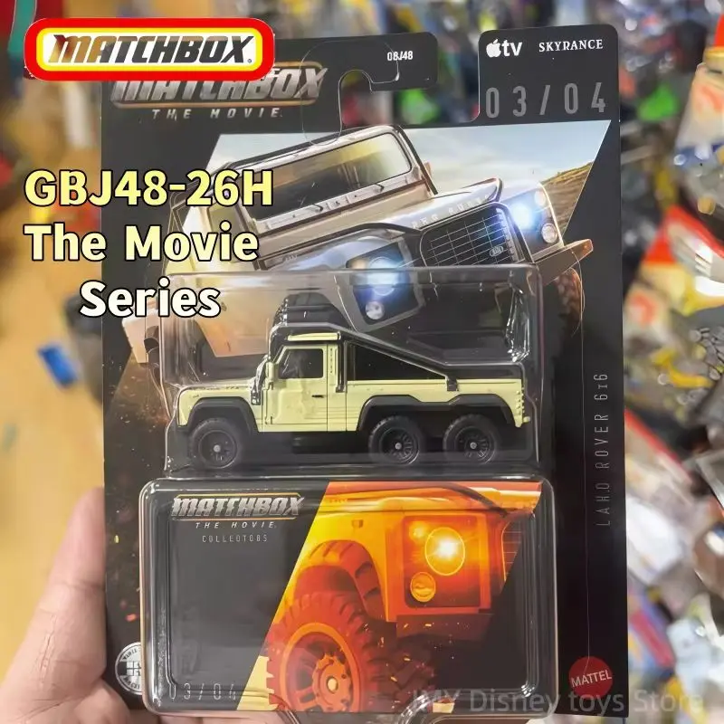 New Gbj48-26h The Movie Series New Matchbox Land Rover 6x6 1971 Dodge Challenger R/T Die Cast Alloy Collectible Gift In Stock