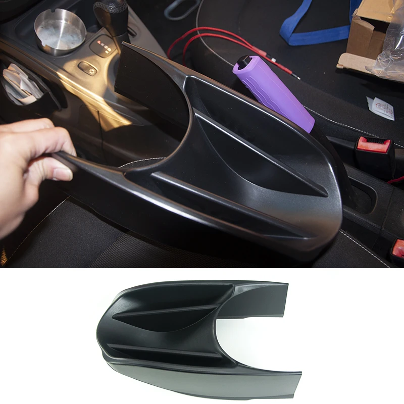 Car Storage Case Center Console Gear Panel Handbrake Slot Tray For Mercedes Smart 453 W453 Fortwo Forfour Interior Accessories