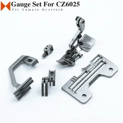 2.4x6mm Gauge Set Fit Yamato CZ6025 Overlock Sewing Machine Parts Needle Plate 6208002 Presser Foot 6207021 Needle Clamp 6209100