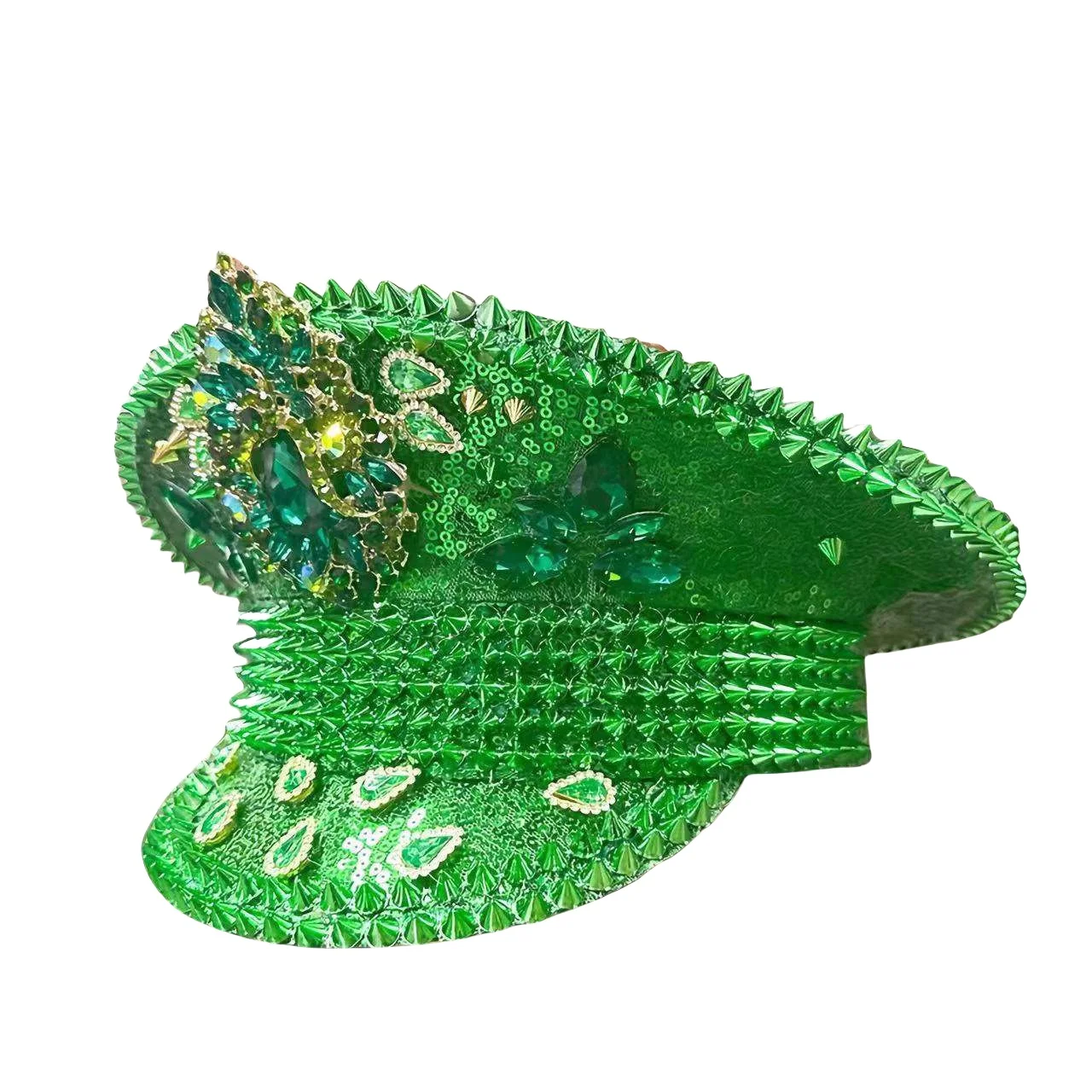 

Steampunk Captain Hat Rhinestone for Mardi Gras, Carnival, Rave Festivals Accessories ＆ Party Cap for Women & Men