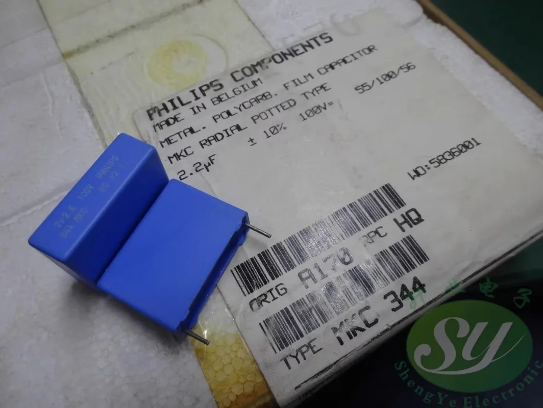 

5PCS MKC344 2.2uf/100v 2u2 225 New film capacitor 22MM