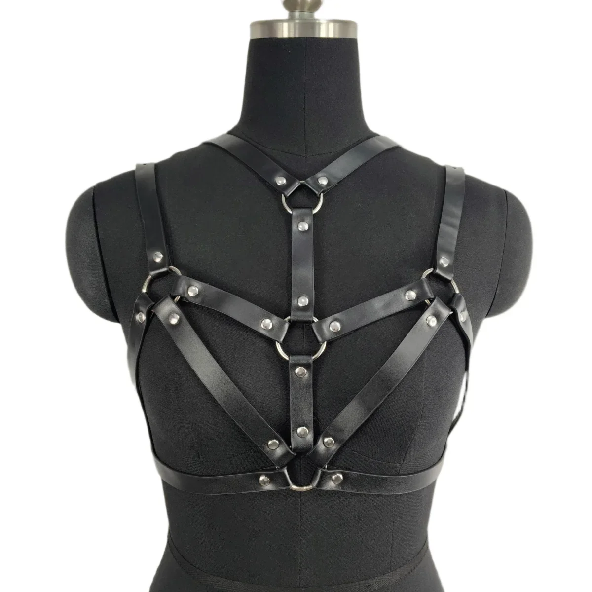 Adult Games Adjustable Body Harness Harajuku Gothic Suspender Belt Body Cage Harness Bra Handmade Sexy Bondage Cage Bra Lingerie