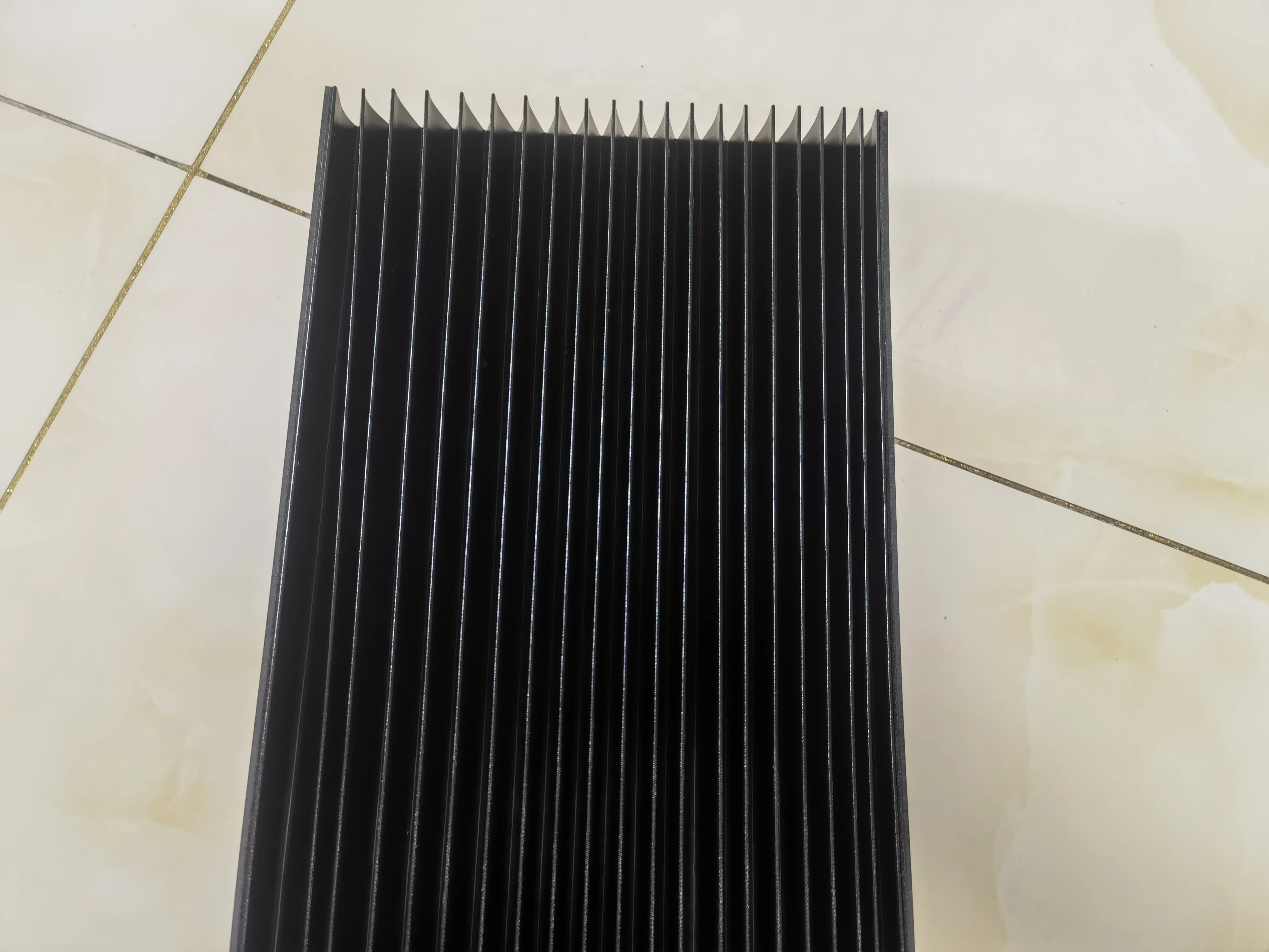 Machine bellows, type T7, 1 inch X 10 inch X 72 inch