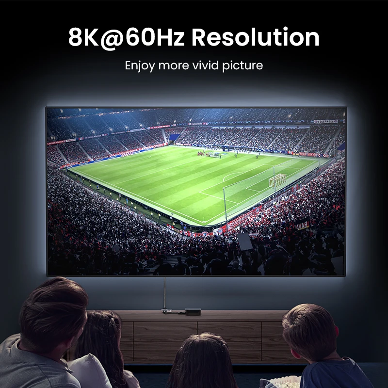 UGREEN HDMI 2.1 przejściówka 8K 60Hz 4K 120Hz 2 w 1 wyjście dla telewizora Xiaomi Xbox SeriesX PS5HDMI kabel Monitor HDMI 2.1 przełącznik