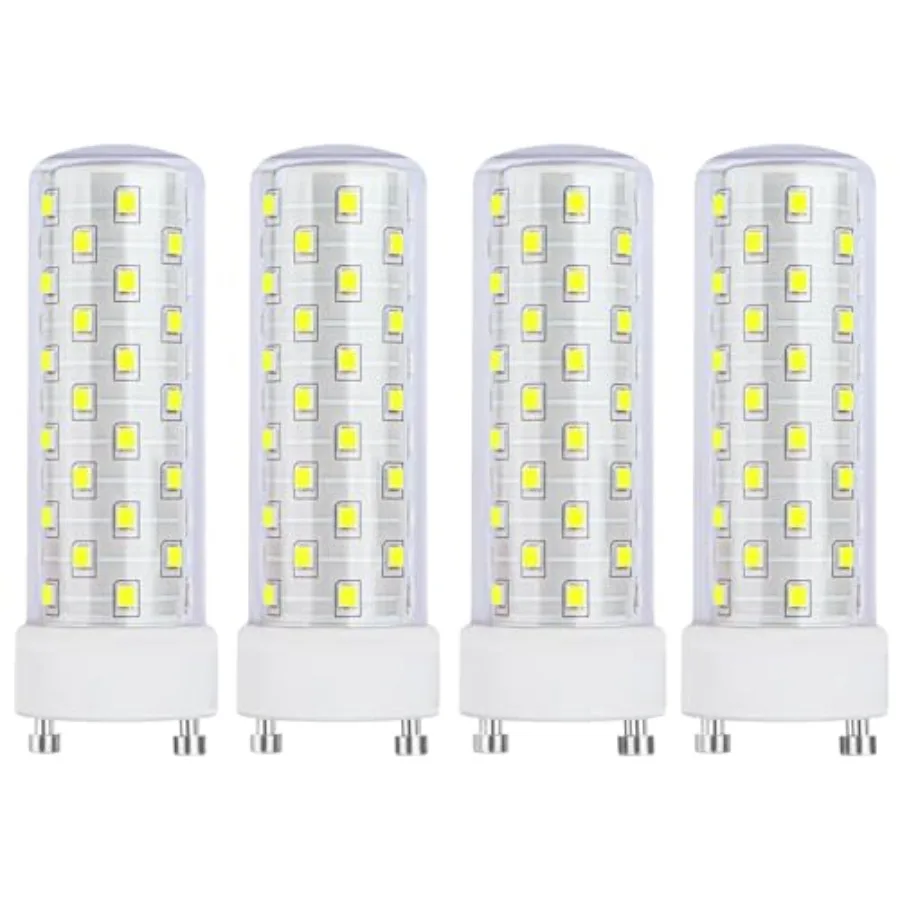 

GU24 LED Light Bulb Daylight Bright White 5000K-6000K High Brightness for Bathroom Ceiling Fan 13W 18W 23W T2 Spiral CFL Light