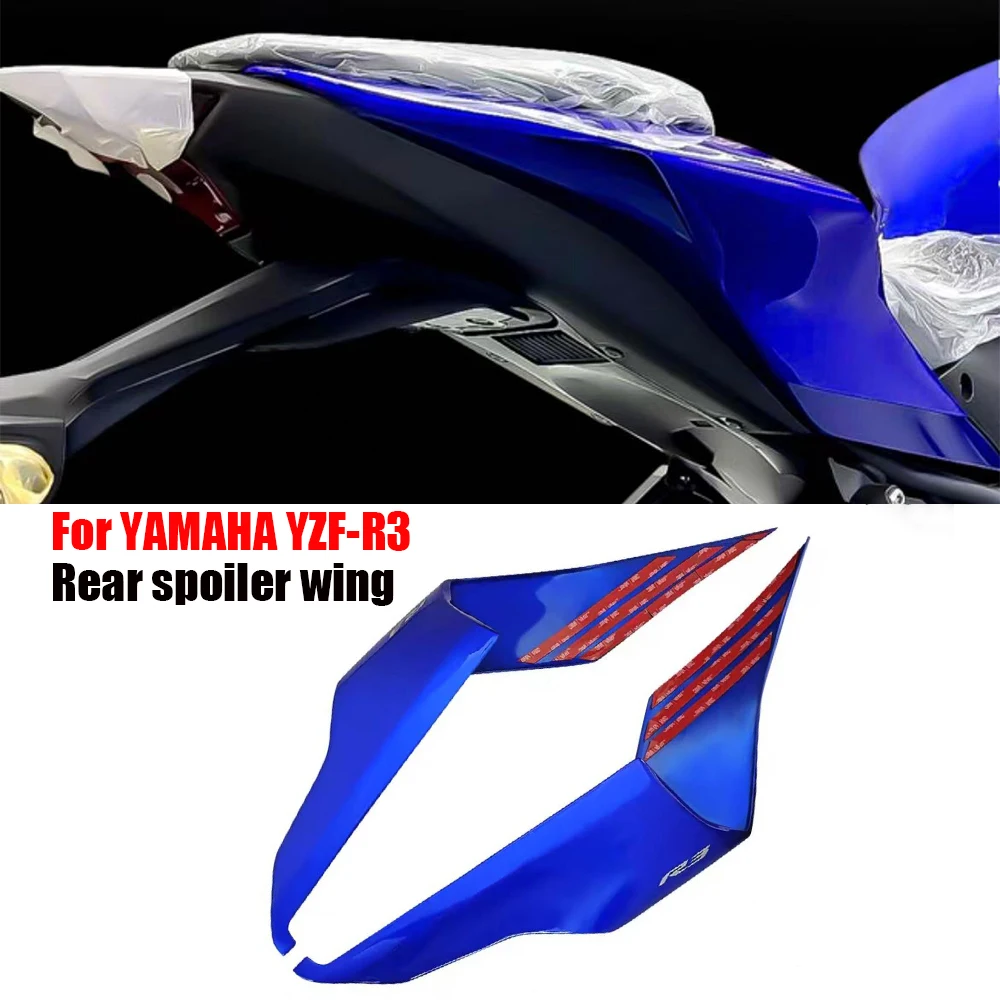

for Yamaha 2015- 2023 , 2021, 2022, 2023 New R3 Rear Tail Side Fairing Motorcycle Parts Blue Pattern Body Panel Air Guide Plate