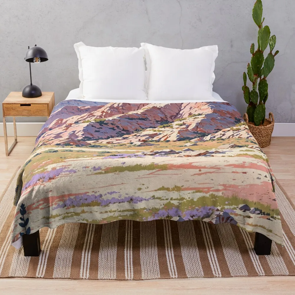 Badlands National Park - South Dakota Throw Blanket Flannel anime Blankets