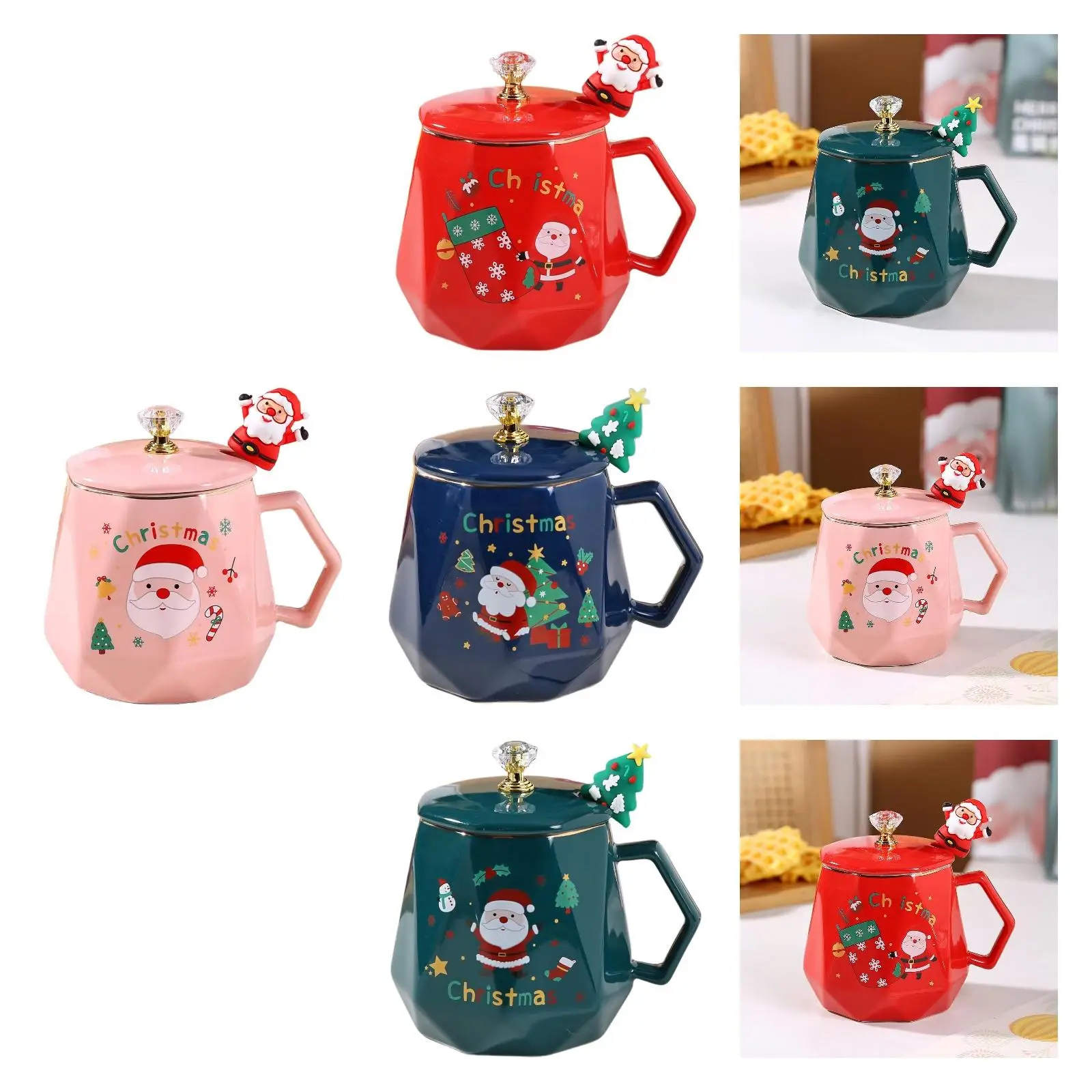 

Christmas Coffee Mug Drinking Mug Water Cups Reusable for Birthday Gift Cafe