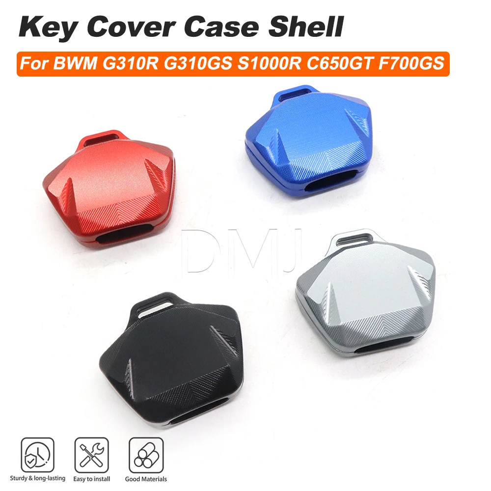 For BMW S1000 R RR C650GT F700GS F800R K1200R R1200GS G310R G310GS Motorcycle CNC Key Cover Case Shell Keys Decorative Cover