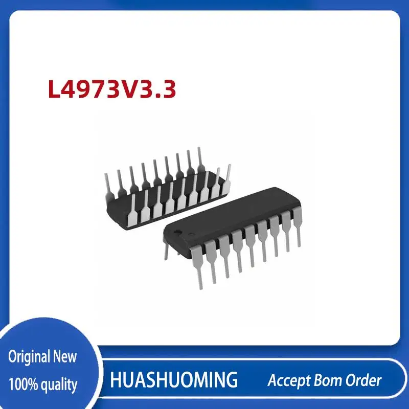 NEW 5Pcs/LOT     L4973V3.3   L4973V3  L4973  DIP-18