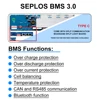 Version 3.0 DIY Kits 48V 280ah LiFePO4 Batteriegehäuse 51,2V Box Seplos 16S BMS Smart Active Balance Equalizer 2A für Solarenergie 6
