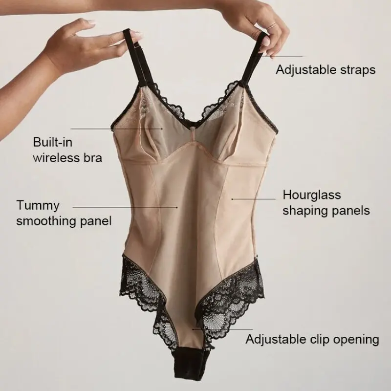 Halter lace ladies jumpsuit sexy women's erotic lingerie jumpsuit women sexy lace Body Shaper Reductive Girdles Corset Shapewear