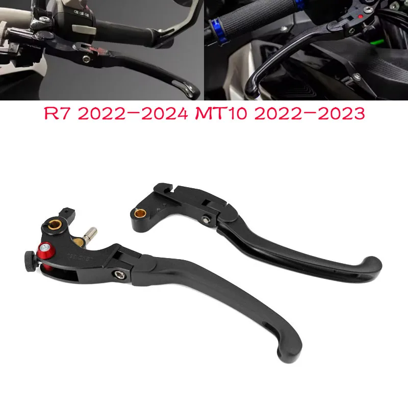 

Folding Brake Lever Clutch Lever Magnesium Aluminum for yamaha YZF R7 r7 2022-2024 mt10 MT-10 2022-2023 R7 MT10 Accessories