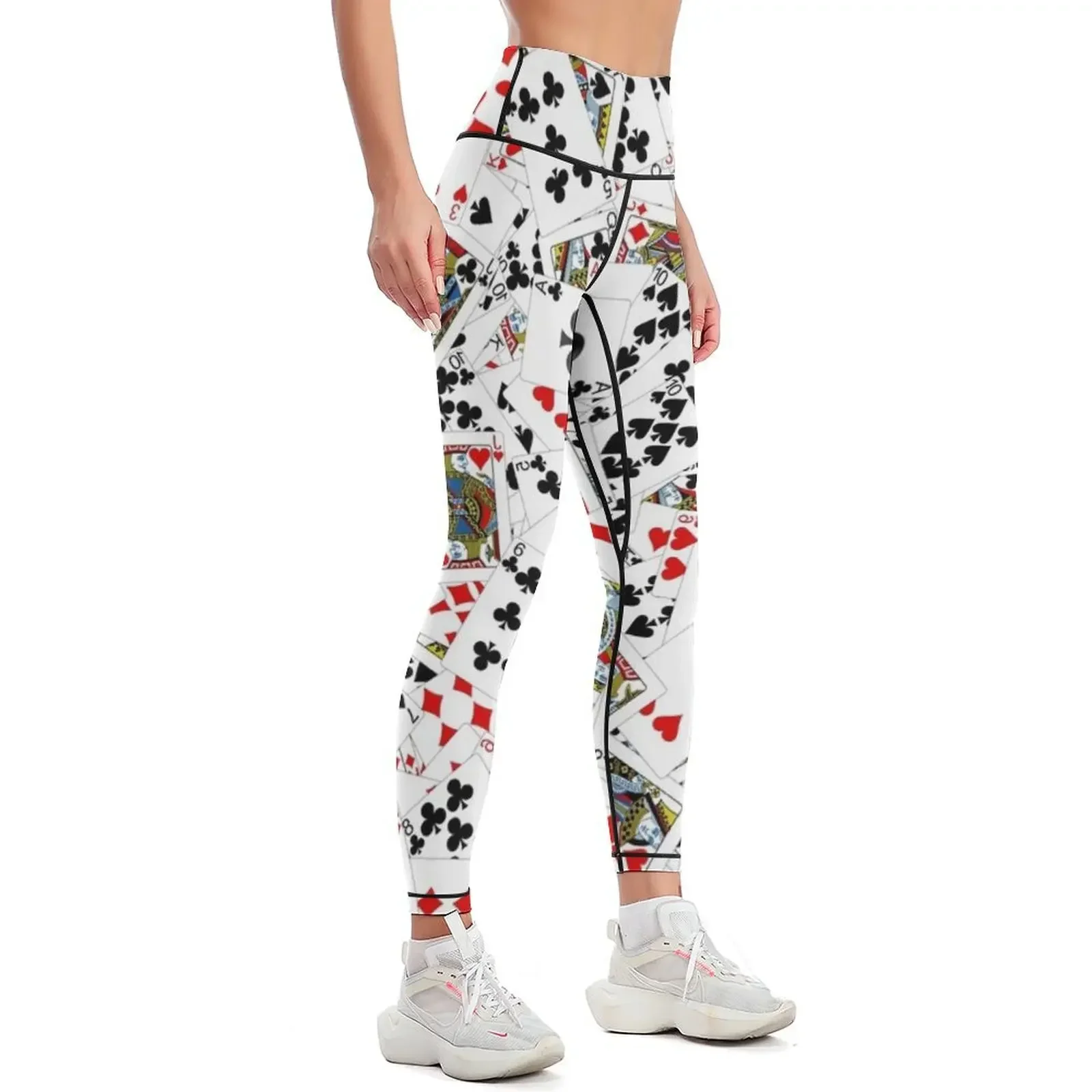 Playing cards Leggings gym wear Jogger pants fitness set gym Women sports Womens Leggings