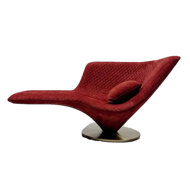 

Modern creative special-shaped fiberglass geometric armrest leisure chair designer princess lazy recliner hotel model room
