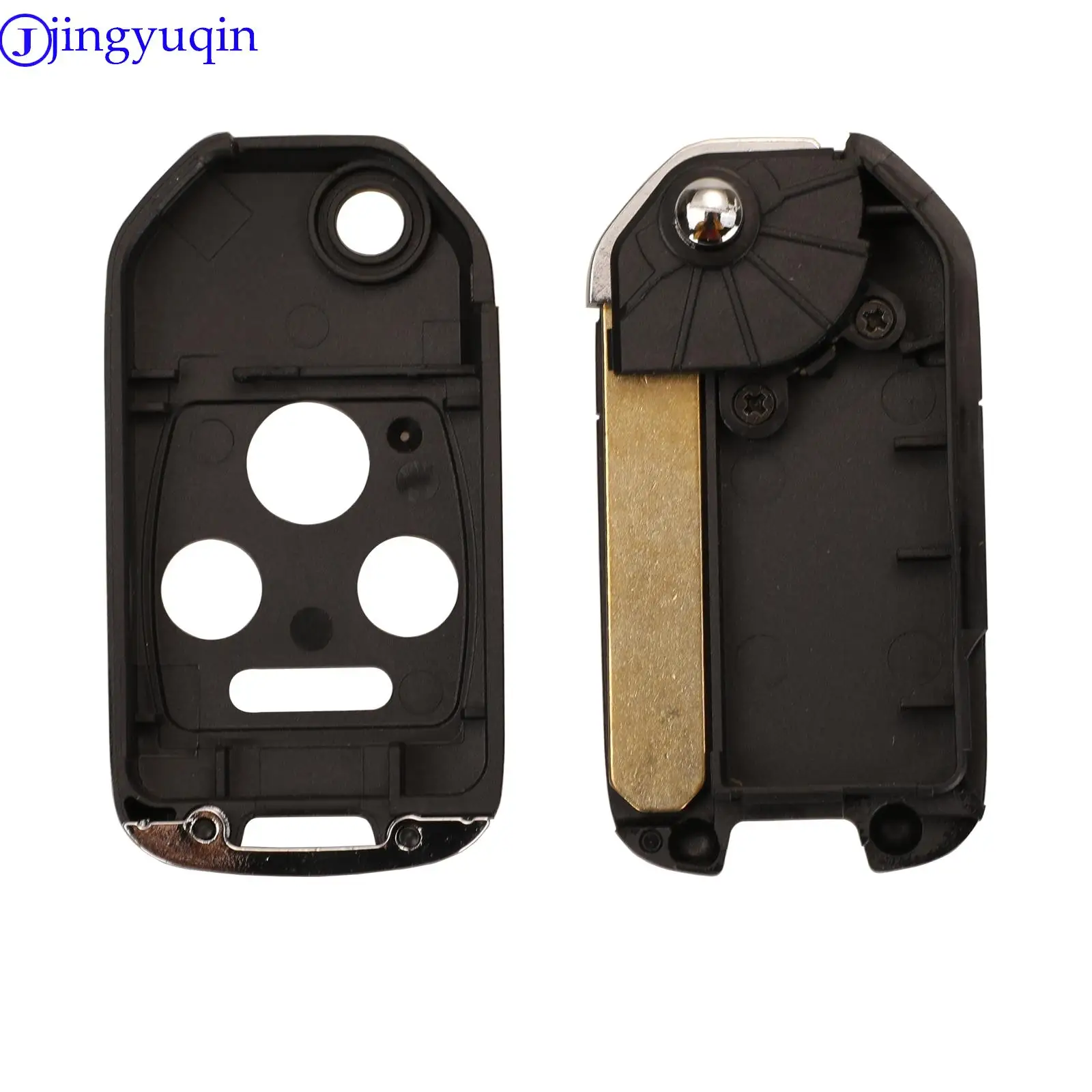 jingyuqin Update Modified 3/4 Buttons Car Key For Honda Accord Pilot Cr-V Key Housing Civic Insight Ridgeline 2003-2013