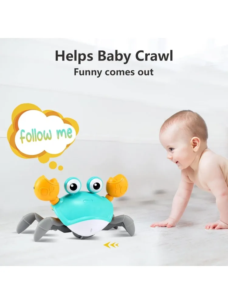 Control Future Crawling Crab Toy para bebé, juguete infantil para la barriga