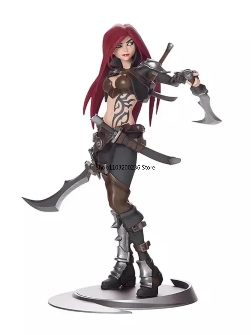 Original LOL League of Legends Katarina Du Couteau Game Dramatist The Sinister Blade Statues Action Figure Ornaments Model Toys