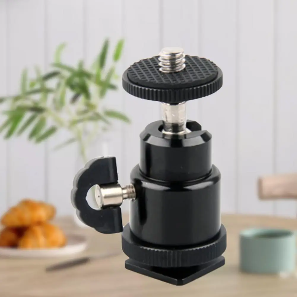 Metal  Compact Ball Joint Tripod Adapter Ball Joint Tripod Head Stable   for Camera
