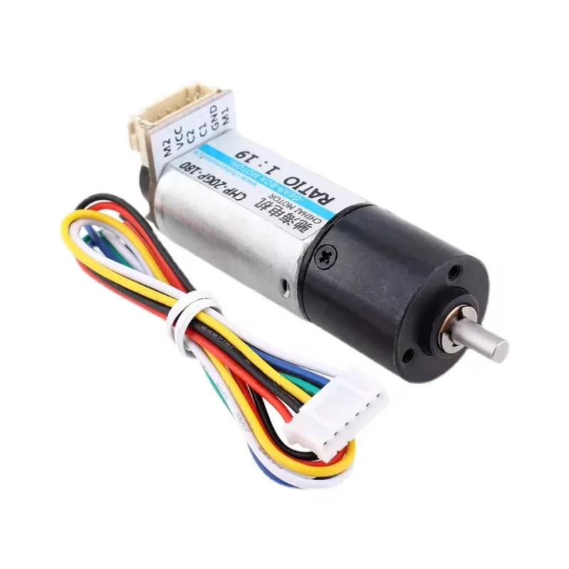 20GP180 DC6V/12V Planetary Gear Motor Full-Metal Gear With Encoder CW/CCW For Intelligent Robot/Curtain/Manipulator