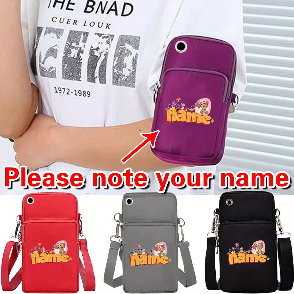 

Personalized Customized Mobile Phone Bag Sports Arm Bag Luggage Strap Crossbody Bag Handbag Wallet Fashionable Pattern