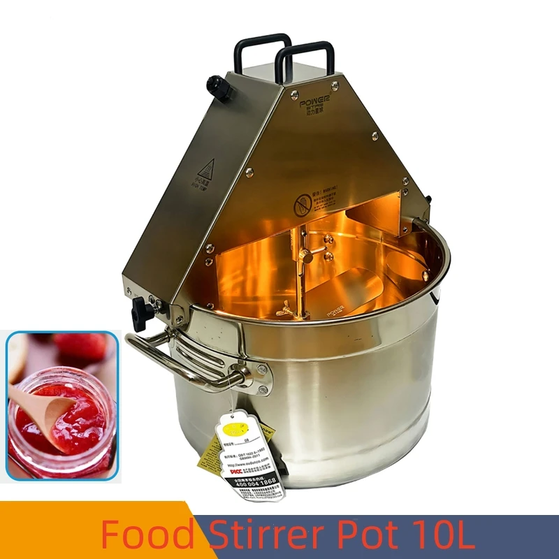 220V/10L Cooking Pot Stir-fry Machine Wok for Commercial Home Use Electric Jam Sauce Mixer Cooking Mixer