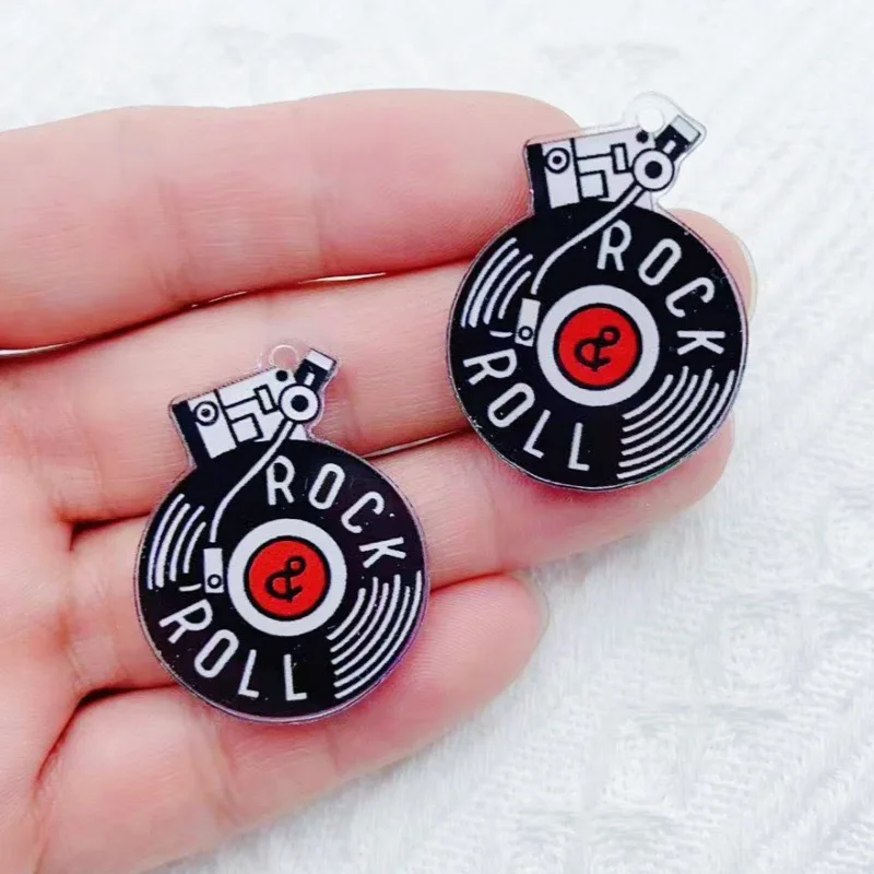 10pcs Halloween cartoon character charm creative acrylic pendant keychain necklace jewelry DIY ornaments hanging accessories view 5