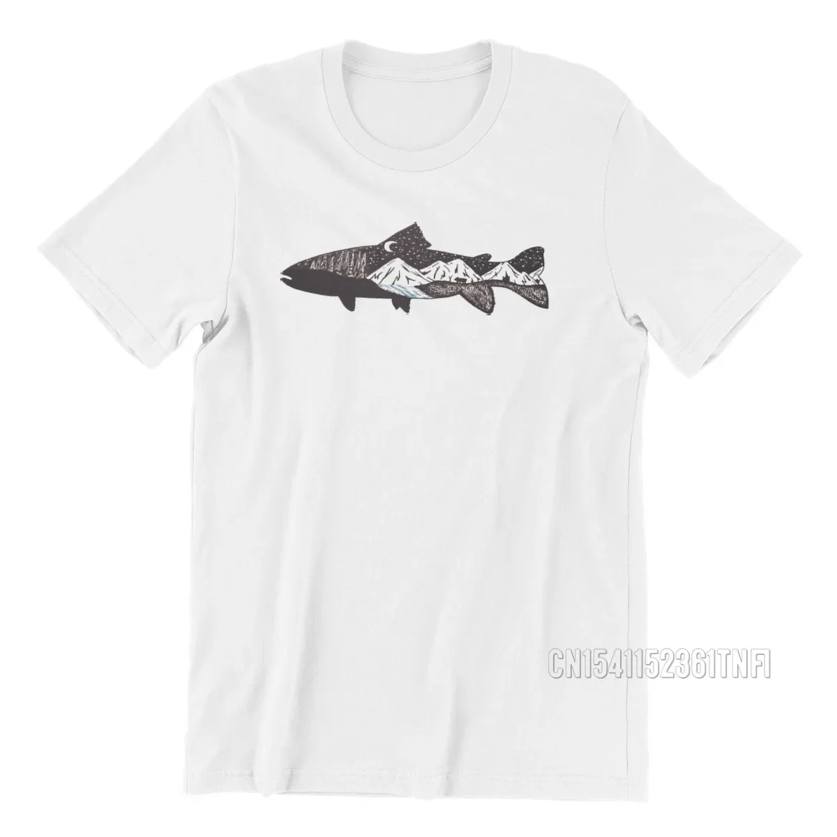 Mountain Trout Fishin Relax Sprots Summer NewAdults T Shirt Graphic 100% Cotton Ofertas Funny TShirt Men Anime Clothes