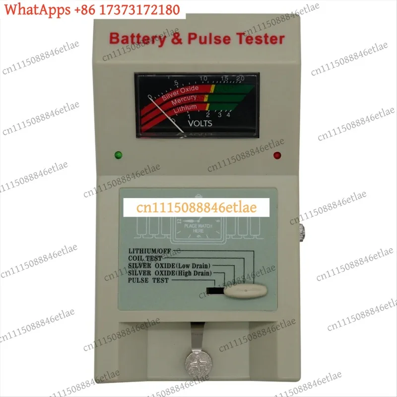 Quartz Watch Battery Tester 1.5V 3V Button Cell Coil Pulse Analyzer Tool, Replacement Parts