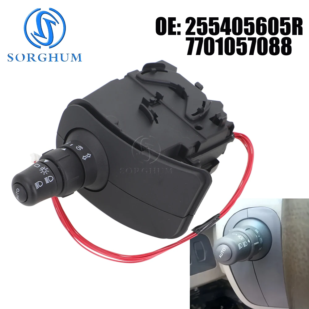 Car Indicator Stalk Headlight Switch 7701057088 For Renault Kangoo Grand Modus Clio III 1.5dCi 8201590638 7701057090 25540-5605R