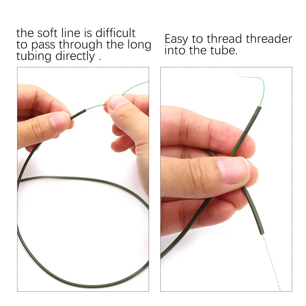 110 cm Karpfen Angelschnur Einfädler Haar Rig, Der Zubehör Angeln Werkzeug Für Karpfen Schläuche Threading Linien Terminal Tackle – Detail 3