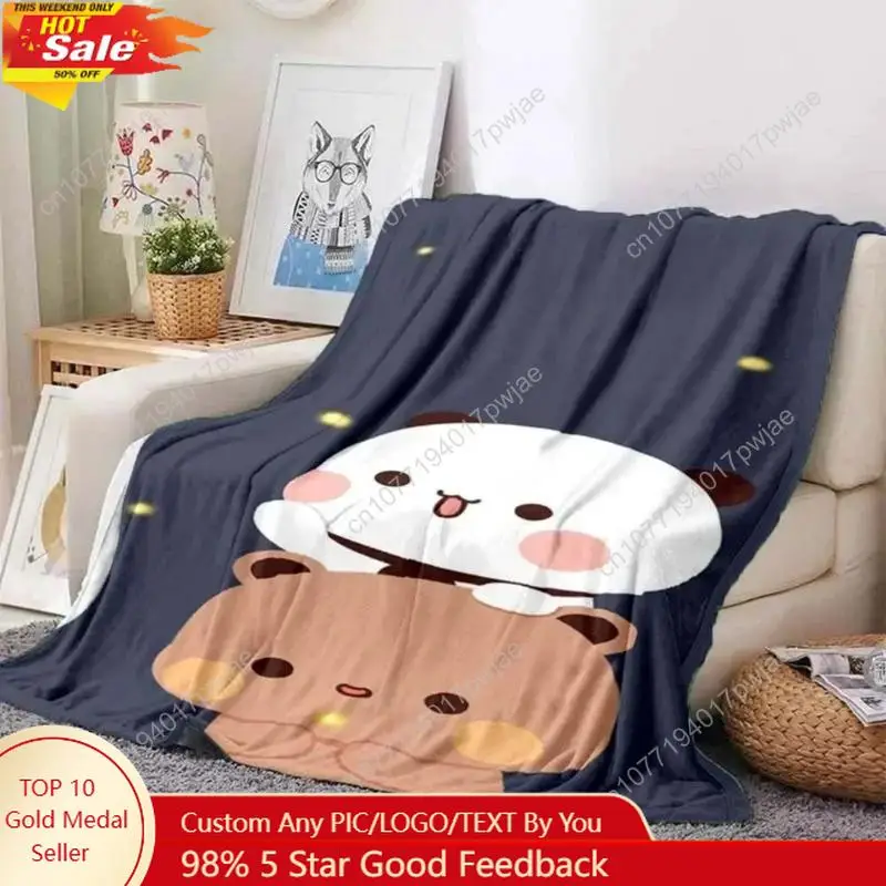 

Soft Funny Throw Blanket Cute Bubu And Dudu Series Blanket Cartoon Print Kids Warm Flannel Comfortable Home Custom blankets