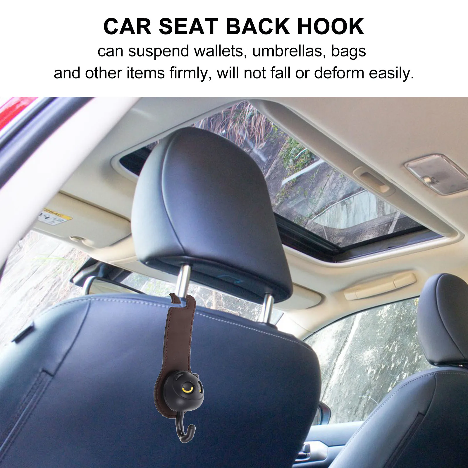

Car Seat Back Hooks Storage ganizer Microfiber Purse Holder Durable Multifunctional Car Interior Accessories