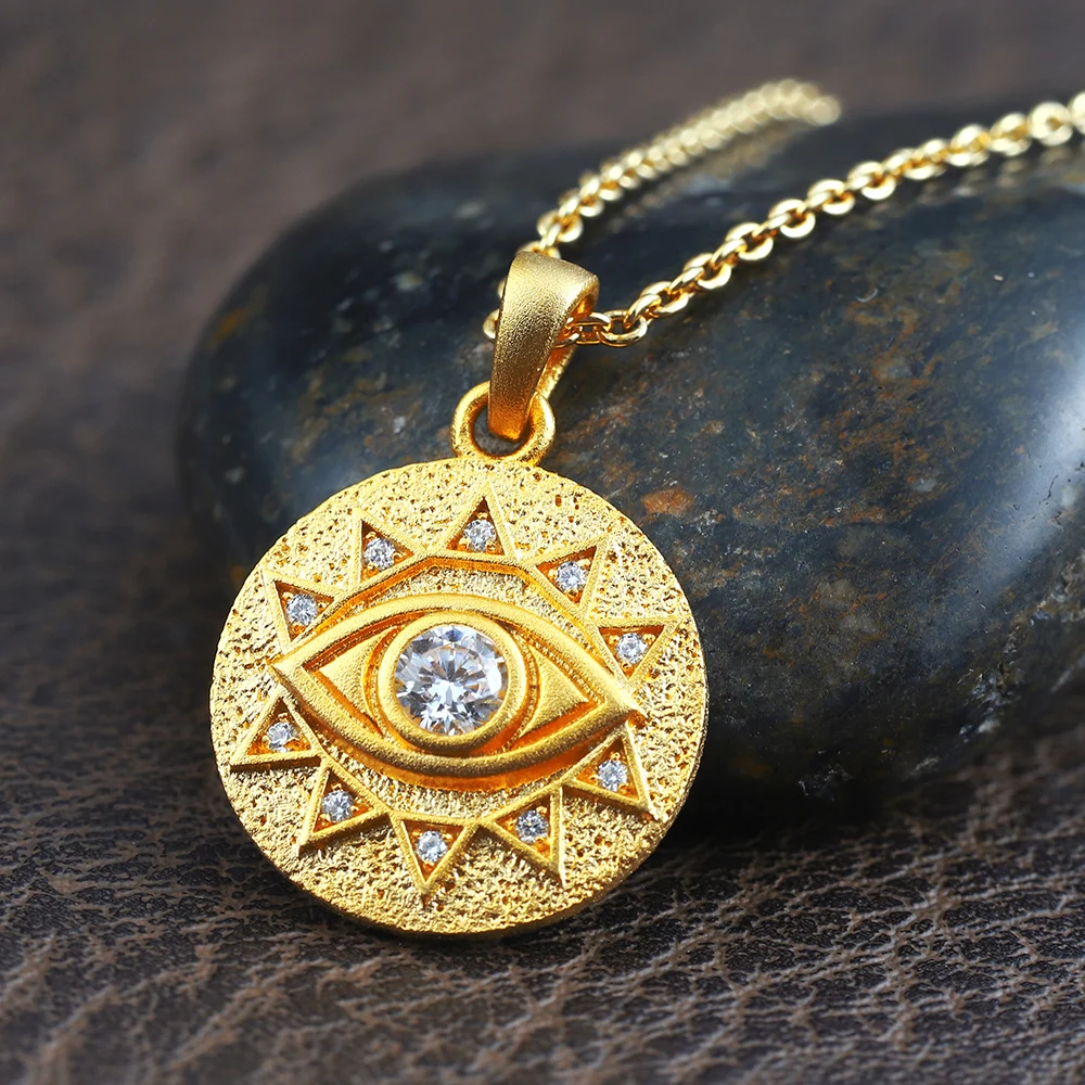 

Сглаз Глаз Гора Дьявол Видячие Глаза Серебряная Цепочка Стерлингового Серебра Ожерелье Подвеска