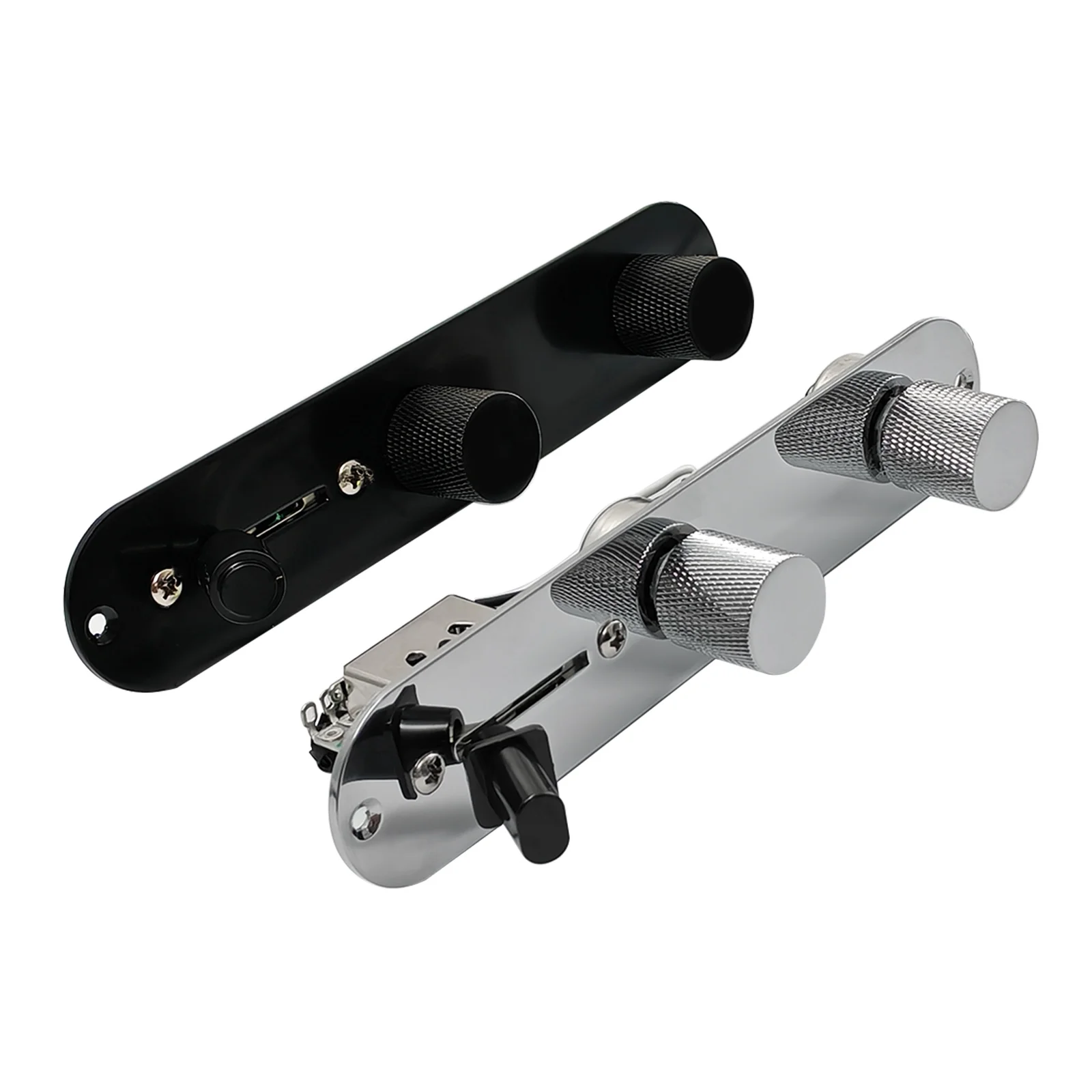 PHRILM Loaded TL Control Plate Vorverdrahteter 3-Wege-Control Plate Kabelbaum mit Tone-Lautstärkeregler für E-Gitarre – Detail 2