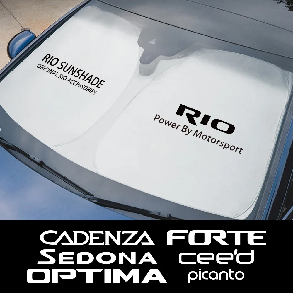 

Car Windshield Sunshade Window Cover Sun Shade Accessories For Kia Rio Picanto Ceed Forte Optima Sedona Cadenza K9 Telluride