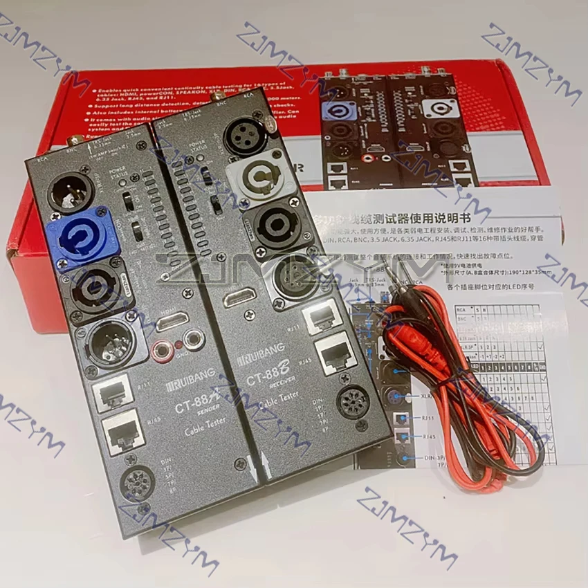 CT-88 Separate Multi-Function Line Meter Xlr Signal Line Meter Hdm Line Meter Automatic Audio Side Line Meter