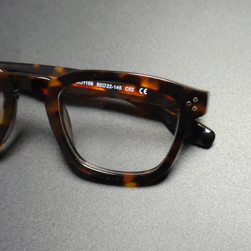 Vintage Acetate Glasses Frame Men Ultra Light Handmade Square Eyeglasses Frame Women Retro Japan Luxury Brand Designer Eyewear