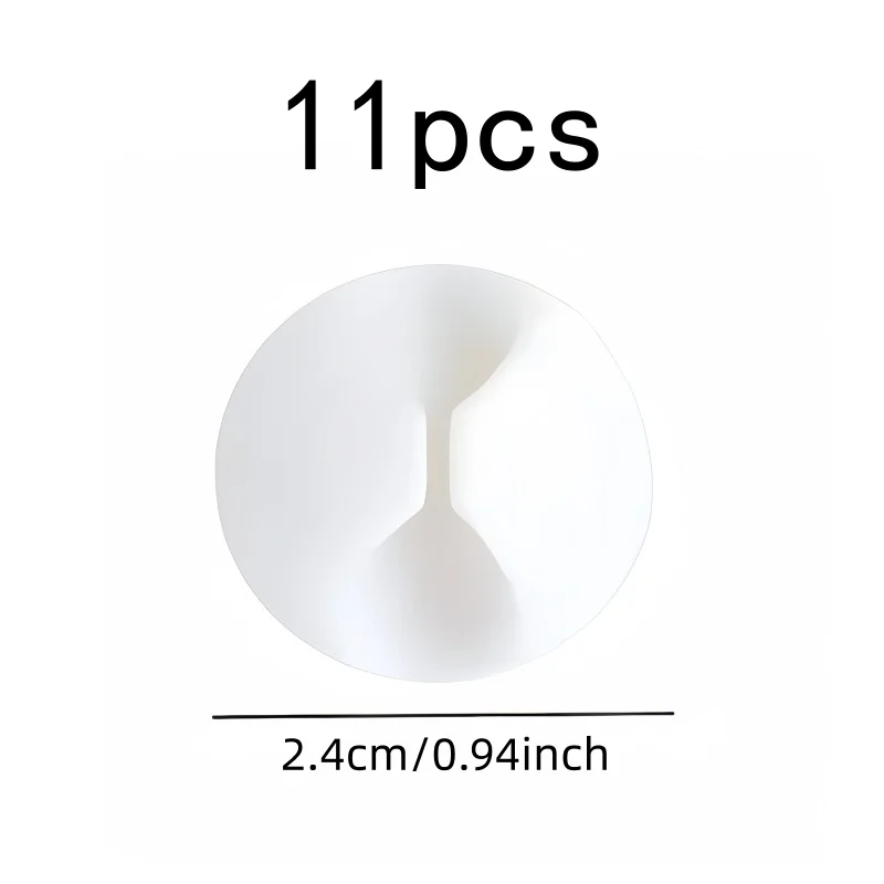 11 pcs Cable Clips, Self Adhesive, Manage Charging Cables and Headphone Wires, for Desk and Office, Easy Install, Reusable